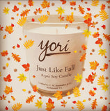 Just Like Fall, Hand Poured Soy Candle, 8.5oz Tumbler