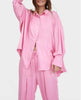 Sizeless Viscose Pajama Set in Pink