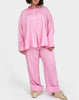 Sizeless Viscose Pajama Set in Pink